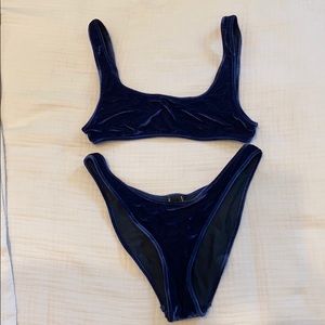 Triangl velvet swimsuit